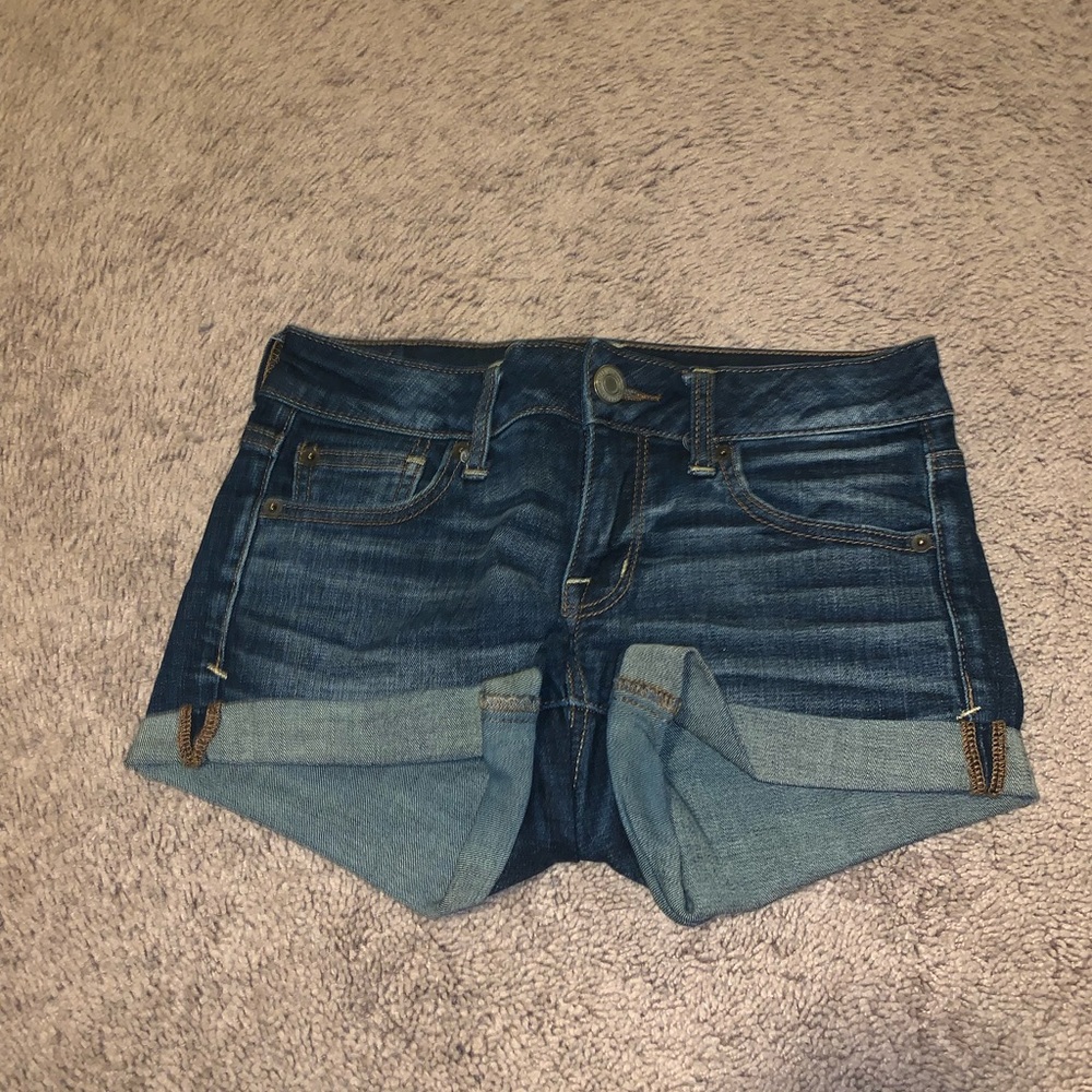Super stretch jean shorts